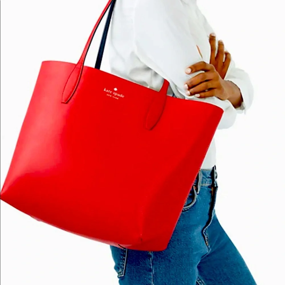 New Kate Spade bing large reversible cherry tote - Picture 4 of 16